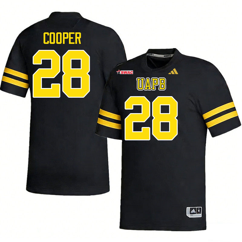Arkansas-Pine Bluff Golden Lions #28 Dae'Trell Cooper College Football Jerseys,Uniforms-Black